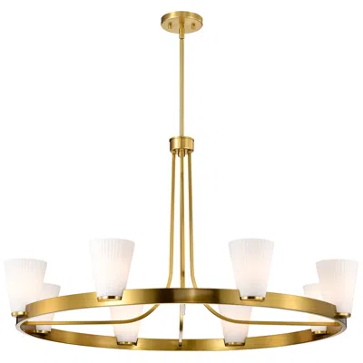 Nuvo Lighting Nuvo Royale 40" Wide Burnished Brass 8 Light Chandelier