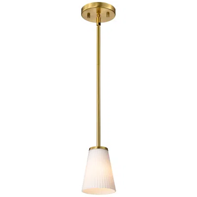 Nuvo Lighting Nuvo Royale 5" Wide Burnished Brass Mini Pendant