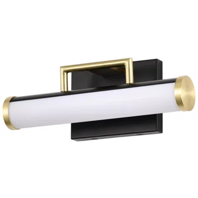 Nuvo Lighting Nuvo Solano 12" Black/brushed Brass Led Small Vanity