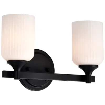 Nuvo Lighting Nuvo Solara 13 1/4" Wide Matte Black 2 Light Vanity