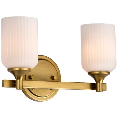 Nuvo Lighting Nuvo Solara 13 1/4" Wide Natural Brass 2 Light Vanity