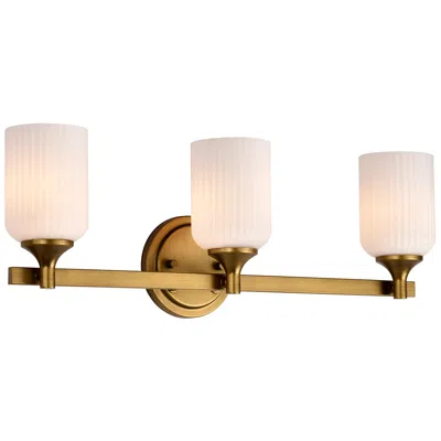Nuvo Lighting Nuvo Solara 23" Wide Natural Brass 3 Light Vanity
