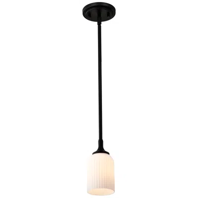 Nuvo Lighting Nuvo Solara 5" Wide Matte Black Mini Pendant