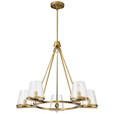 Nuvo Lighting Nuvo Valentine 30" Wide Vintage Brass 5 Light Chandelier