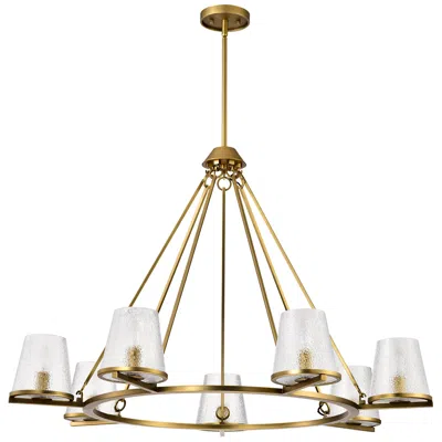 Nuvo Lighting Nuvo Valentine 40" Wide Vintage Brass 7 Light Chandelier