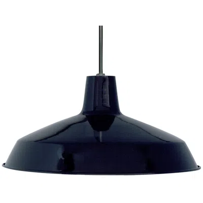 Nuvo Lighting Nuvo Warehouse 16" Wide Black Finish Dome Shade Ceiling Pendant