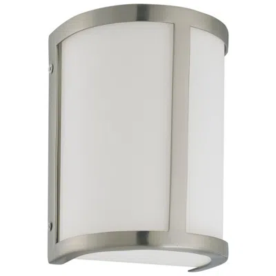 Nuvo Lighting Odeon; 1 Light; Wall Sconce With Satin White Glass
