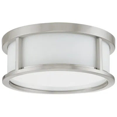 Nuvo Lighting Odeon; 2 Light; 13 In.; Flush Dome With Satin White Glass