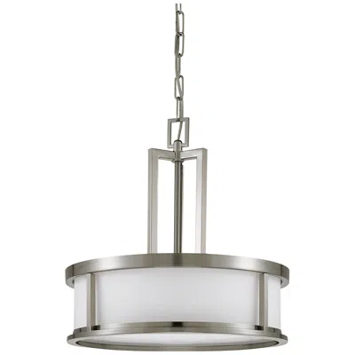 Nuvo Lighting Odeon; 4 Light; Pendant With Satin White Glass