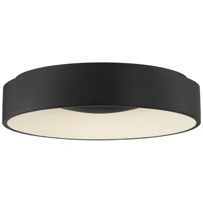 Nuvo Lighting Orbit 17 3/4" High Black Drum Led Ceiling Light