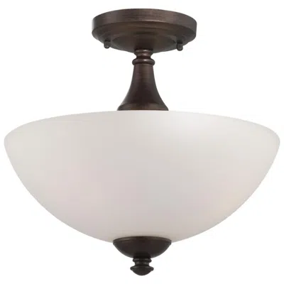 Nuvo Lighting Patton 13" Wide Prairie Bronze Bowl Ceiling Light