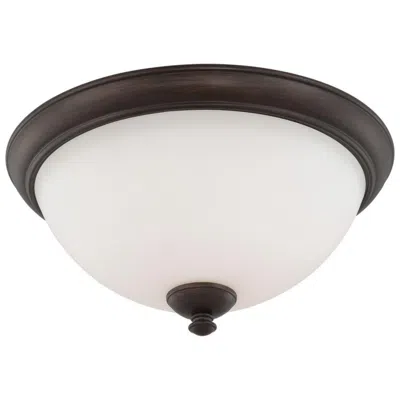 Nuvo Lighting Patton; 3 Light; Flush Fixture With Frosted Glass