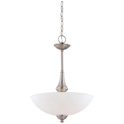 Nuvo Lighting Patton; 3 Light; Pendant With Frosted Glass