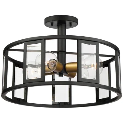 Nuvo Lighting Payne 17 1/4" Wide Midnight Bronze 4-light Ceiling Light