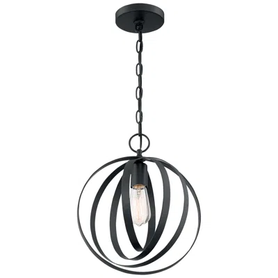 Nuvo Lighting Pendleton; 1 Light; Pendant Fixture; Matte Black Finish