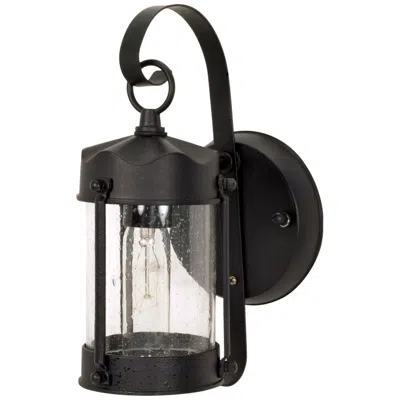 Nuvo Lighting Piper 10 3/4" High Textured Black Outdoor Wall Light