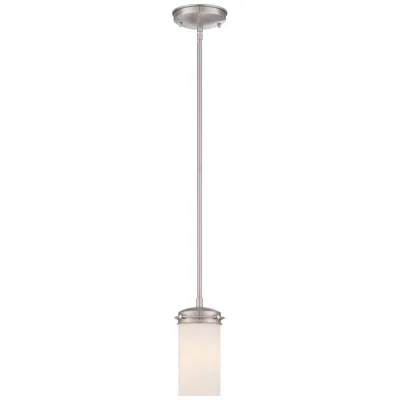 Nuvo Lighting Polaris; 1 Light; Mini Pendant- With White Opal Glass