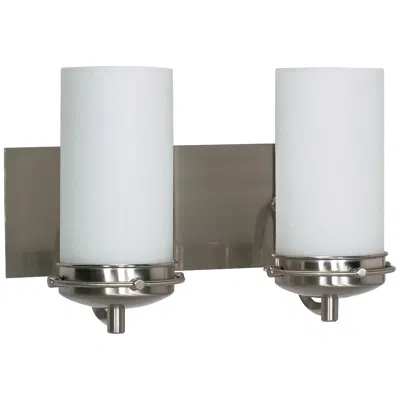 Nuvo Lighting Polaris; 2 Light; 14 In.; Vanity With Satin Frosted Glass Shades