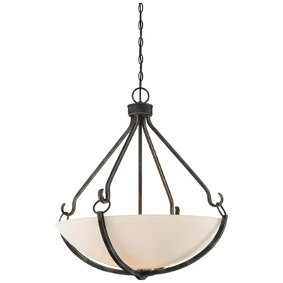 Nuvo Lighting Sherwood 26" Wide Iron Black Pendant Light W/ Frosted Glass