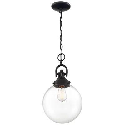 Nuvo Lighting Skyloft; 1 Light; Pendant Fixture; Aged Bronze Finish With Clear Glass
