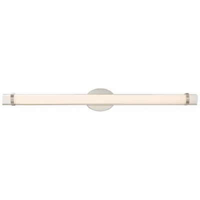 Nuvo Lighting Slice 36 In.; Led Wall Sconce; Polished Nickel Finish White Acrylic Lens