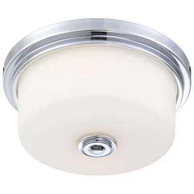 Nuvo Lighting Soho; 2 Light; Medium Flush Fixture With Satin White Glass