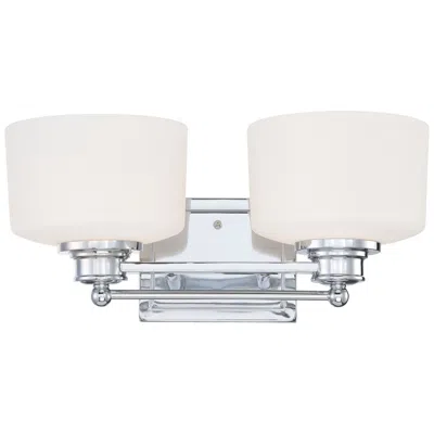 Nuvo Lighting Soho; 2 Light; Vanity Fixture With Satin White Glass