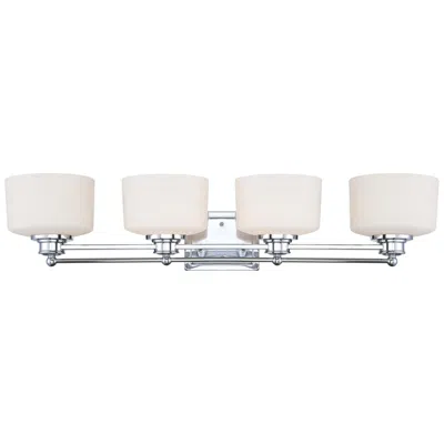 Nuvo Lighting Soho; 4 Light; Vanity Fixture With Satin White Glass