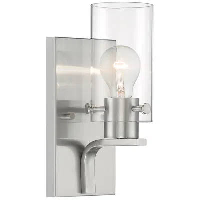 Nuvo Lighting Sommerset; 1 Light; Vanity Fixture; Brushed Nickel Finish With Clear Glass