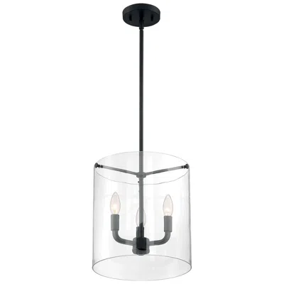Nuvo Lighting Sommerset 11 3/4" Wide Matte Black 3-light Mini Pendant