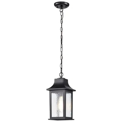 Nuvo Lighting Stillwell 13 3/4" High Matte Black Outdoor Hanging Light