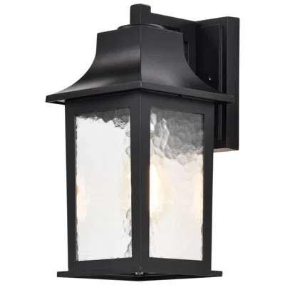 Nuvo Lighting Stillwell Outdoor Small Wall Lantern; 1 Light; Matte Black Finish;