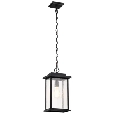 Nuvo Lighting Sullivan Outdoor Hanging Lantern; Matte Black Finish; Clear Seeded Glass