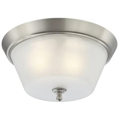 Nuvo Lighting Surrey; 3 Light; Flush Dome Fixture With Frosted Glass
