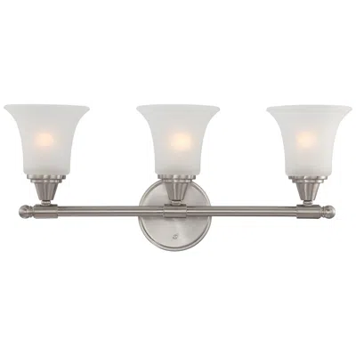 Nuvo Lighting Surrey; 3 Light; Vanity Fixture With Frosted Glass