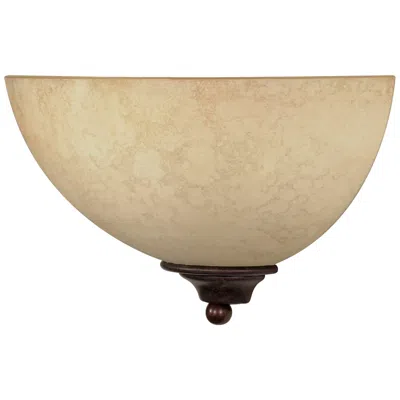 Nuvo Lighting Tapas 7" High Old Bronze Wall Sconce With Tuscan Suede Glass