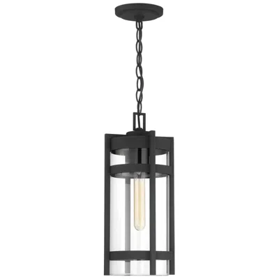 Nuvo Lighting Tofino; 1 Light; Hanging Lantern; Textured Black Finish With Clear Glass