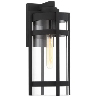 Nuvo Lighting Tofino; 1 Light; Large Lantern; Textured Black Finish With Clear Glass