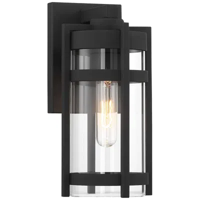 Nuvo Lighting Tofino; 1 Light; Small Lantern; Textured Black Finish With Clear Glass