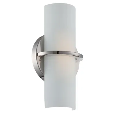 Nuvo Lighting Tucker; Led Wall Sconce; Etched Opal Glass; Polished Nickel Finish