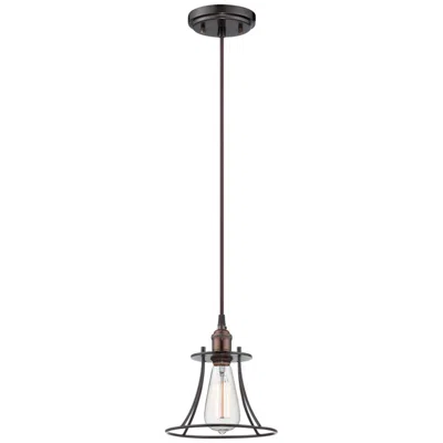 Nuvo Lighting Vintage; 1 Light; Caged Pendant; Vintage Lamp Included