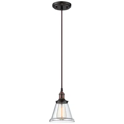 Nuvo Lighting Vintage; 1 Light; Pendant With Clear Glass; Vintage Lamp Included