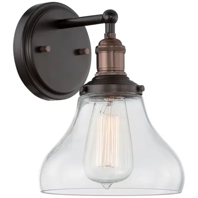 Nuvo Lighting Vintage; 1 Light; Sconce With Clear Glass; Vintage Lamp Included