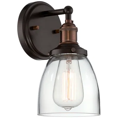 Nuvo Lighting Vintage; 1 Light; Sconce With Clear Glass; Vintage Lamp Included