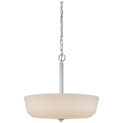 Nuvo Lighting Willow; 4 Light; Pendant With White Glass