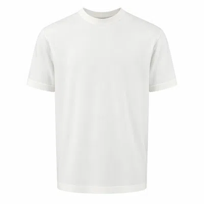 Nuvv Collection White Mens Crew Neck Lightweight Jumper