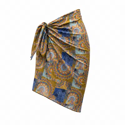 Nuvv Collection Women's Mandala Print Pareo Sarong In Multi