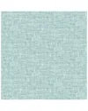 Nuwallpaper Aqua Poplin Texture Peel & Stick Wallpaper