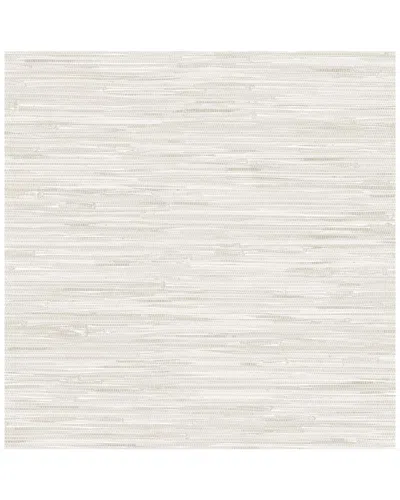 Nuwallpaper Cream Grassweave Peel & Stick Wallpaper In Neutral