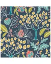 Nuwallpaper Groovy Garden Navy Peel & Stick Wallpaper